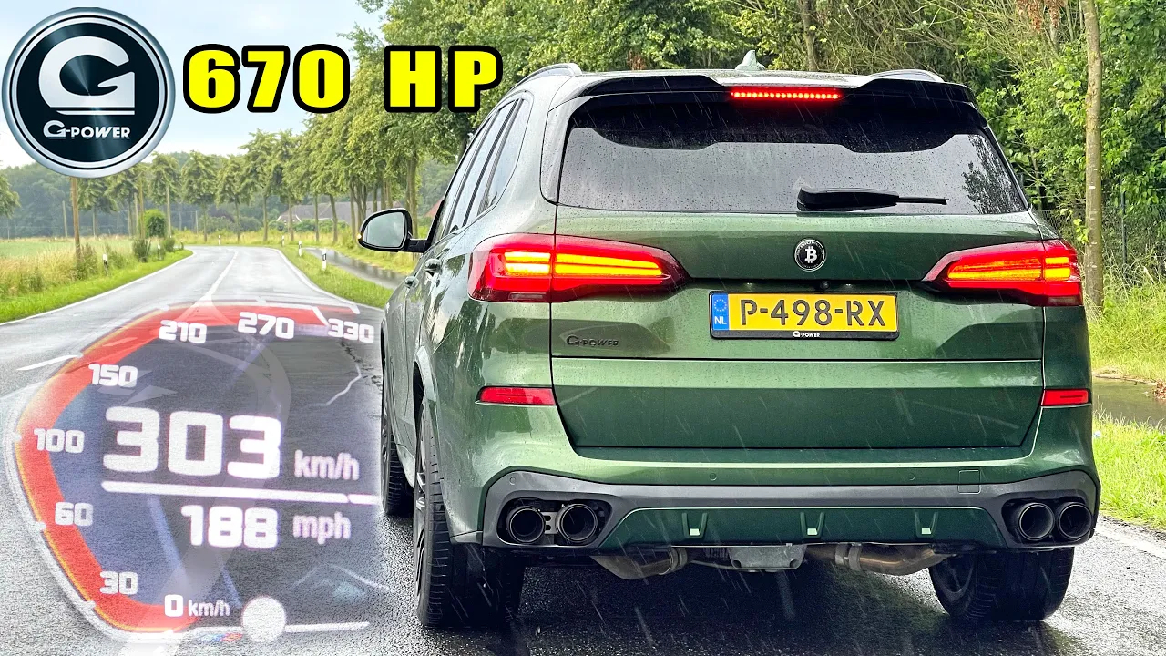 670HP BMW X5 M50i G-POWER | BRUTAL V8 SOUND & 303KM/H ACCELERATION on AUTOBAHN