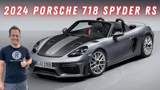 Is the 2024 Porsche 718 Spyder RS the ULTIMATE performance convertible car?