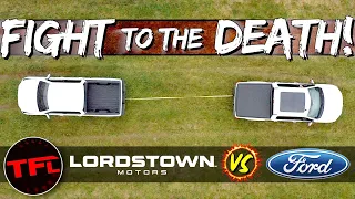 Let's Get Ready To Rumble: Electric Lordstown Endurance vs. Ford F-150 Tug Of War TO THE DEATH!
