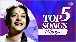 Nargis - Top 5 Songs | Pyar Hua Iqrar Hua | Ye Raat Bheegi Bheegi | Best Of Nargis Playlist