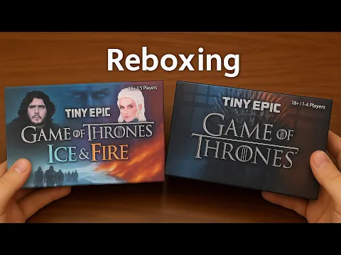 Tiny Epic Game of Thrones and Expansion Reboxing and Insert