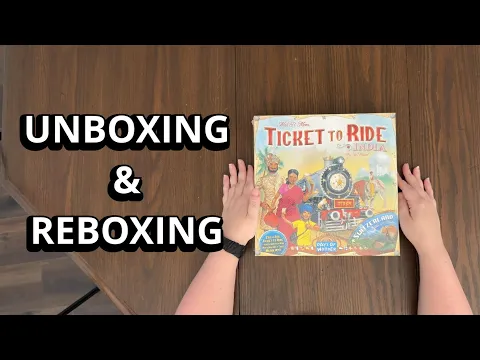 Ticket To Ride: India & Switzerland - Map Collection 2 Board Game - Unboxing and Reboxing
