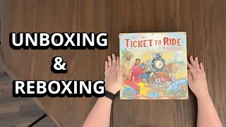 Ticket To Ride: India & Switzerland - Map Collection 2 Board Game - Unboxing and Reboxing