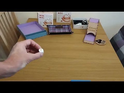 Dice distancing 97 Wok and Roll how far do dice roll? AmassGames board game how to play #dice