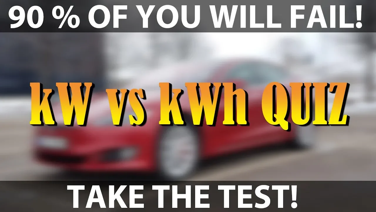 kW vs kWh quiz