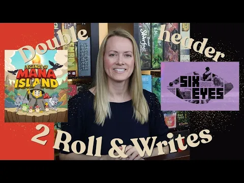 LEGENDS OF MANA ISLAND & SIX EYES | A Double Feature Roll & Write Games!