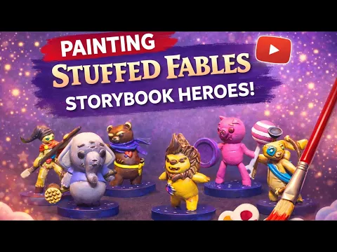 Stuffed Fables Miniatures Painted β Cute Storybook Heroes with Lotus Thalia #lotusthalia