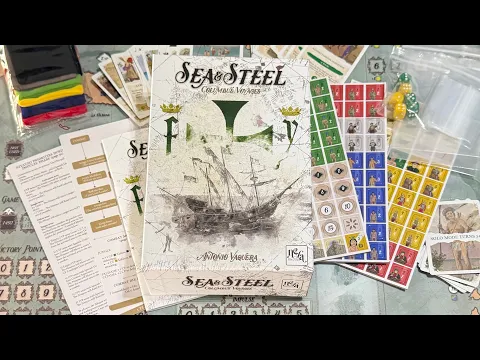 Sea & Steel: Columbus' Voyages (Neva Wargames) - Unbox & First Look from New Publisher