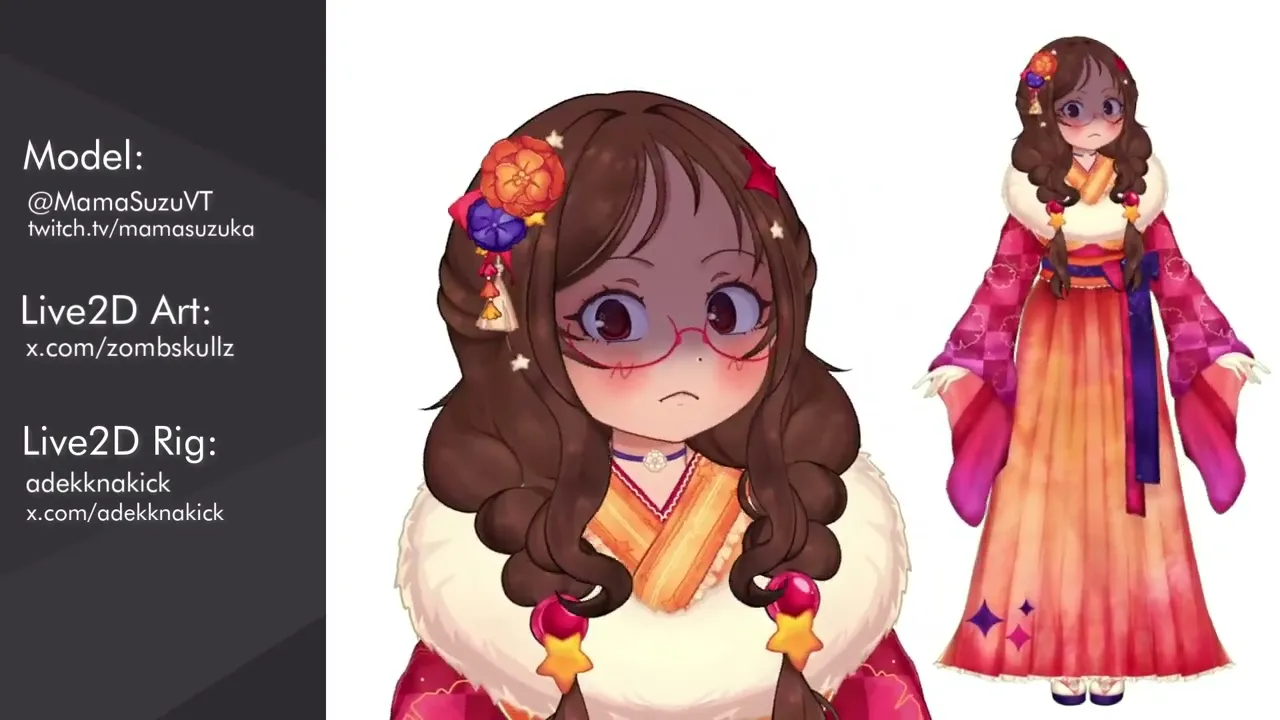 Live2D Rigging Vtuber Model (Full Body Detailed) by adekknakick ...