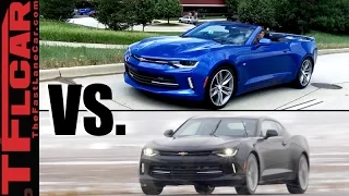 2016 Chevy Camaro Convertible vs Coupe Mashup Review: Which is Better?