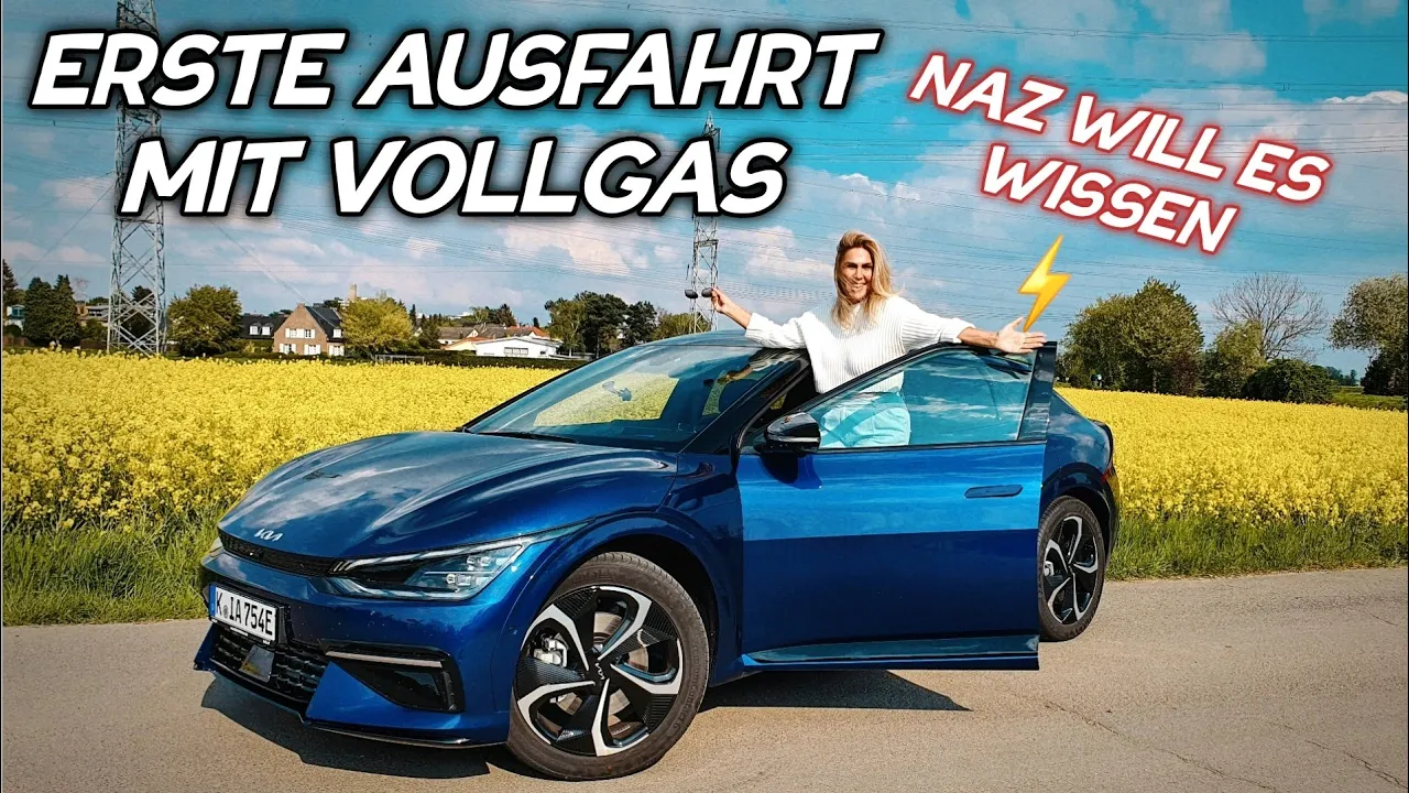Vollgas mit Spaß! Meine Frau sitzt zum ersten mal im KIA EV6 AWD! #elektroauto #kiaev6