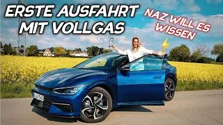 Vollgas mit Spaß! Meine Frau sitzt zum ersten mal im KIA EV6 AWD! #elektroauto #kiaev6