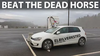 VW e-Golf 24 kWh 500 km challenge in spring part 1