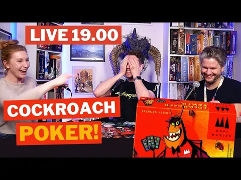Spelkväll live! Cockroach Poker