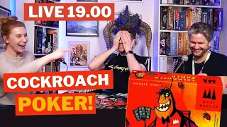 Spelkväll live! Cockroach Poker