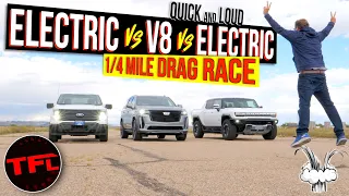 Electrified vs Supercharged: Can the 682 HP Monster Escalade V Take Down the Hummer EV & Lightning?