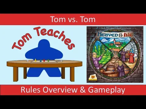 Tom Teaches Heaven and Ale (Rules Overview & 2-Player Gameplay)