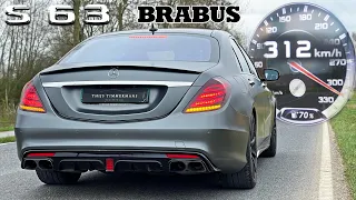 Mercedes S63 AMG W222 BRABUS 650 | 0-312 ACCELERATION SOUND & POV