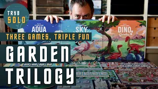 Garden Trilogy (Aqua Garden, Sky Garden, Dino Garden) | first impressions and games overview