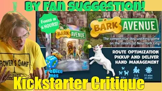 Bark Avenue - Kickstarter Critique Review