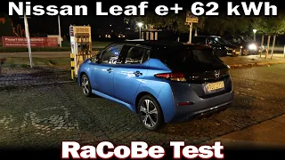 Nissan Leaf e+ 62 kWh - RAnge, COnsumption, BEst Speed Test