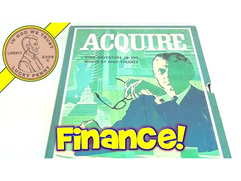 Classic 1960's 3M Vintage Bookshelf Adult Board Game - Acquire - Video 7 of 7