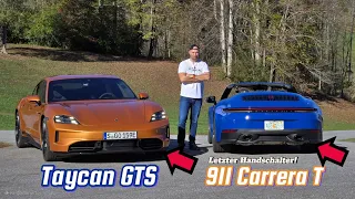 Test: Neuer Taycan GTS und letzter Handschalter 911 Carrera T