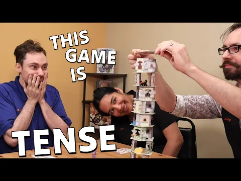 Cooperative Stacking Game || CAT AND THE TOWER