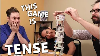 Cooperative Stacking Game || CAT AND THE TOWER