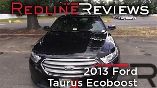2013 Ford Taurus Ecoboost Review, Walkaround, Start Up, Test Drive