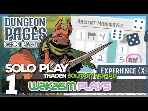 Dungeon Pages Overland Adventures Ep 1 ? Thaden vs Merciless Hunter | Solo Playthrough ?