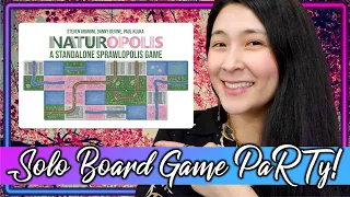 Naturopolis 🌳 | Solo Board Game PaRTy!!! (Playthrough and Review/ Tutorial, yup!) 🎉