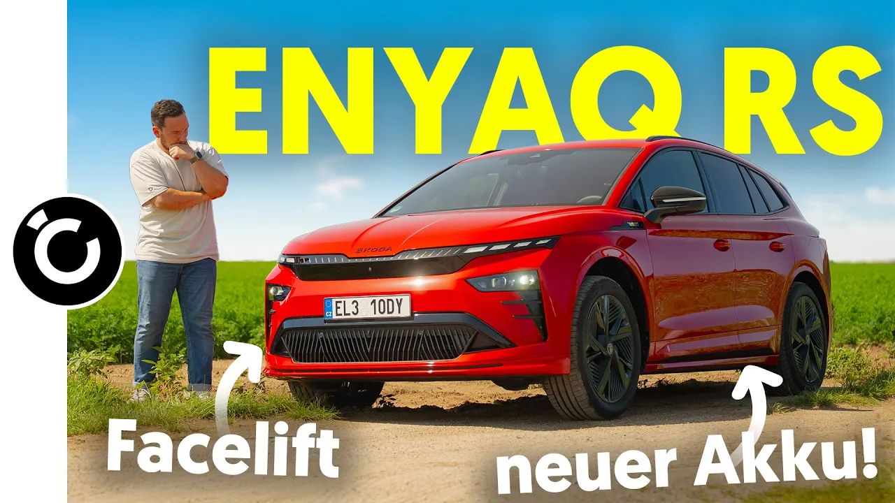 Skoda Enyaq RS 2025 in unter 10 Minuten: 79kWh und Facelift!