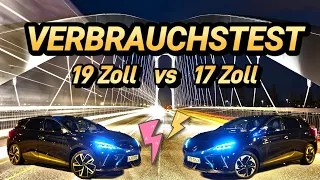 19 Zoll vs 17 Zoll Felgen im MG4 Luxury. Verbrauchsunterschied im Wintertest.