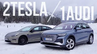 Tesla Model 3 oder Audi Q4 e-tron - 2 zum Preis von Einem?