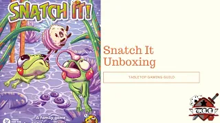 Snatch It Board Game Unboxing