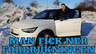 Volvo XC40 SMER MY24 räckviddstest - Ny motor och större batteri | Elbilsmagasinet