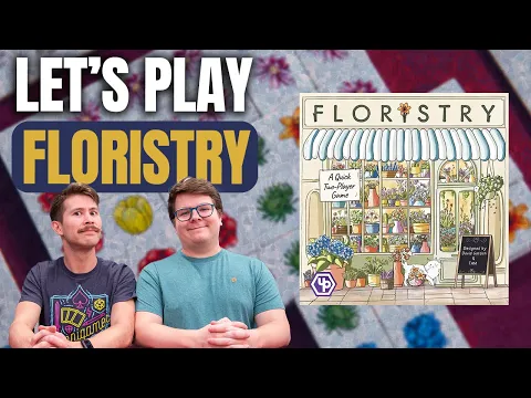 Floristry | Playthrough and Review | A Two Player Only Dutch Auction Board Game