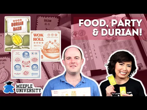 Durian Dash, Wok & Roll and the new Wok & Roll: The Korean Wave expansion - Food themed games!