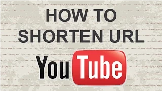 How to shorten Youtube URL