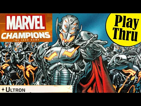 How to Play MARVEL CHAMPIONS | A solo play of Captain Marvel vs Ultron