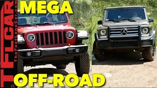 Best of America vs Germany Off-Road: Mercedes G-Wagon Takes on the New Wrangler!