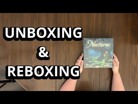 Nocturne - Board Game Unboxing & Reboxing - See What's In The Box