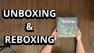 Nocturne - Board Game Unboxing & Reboxing - See What's In The Box