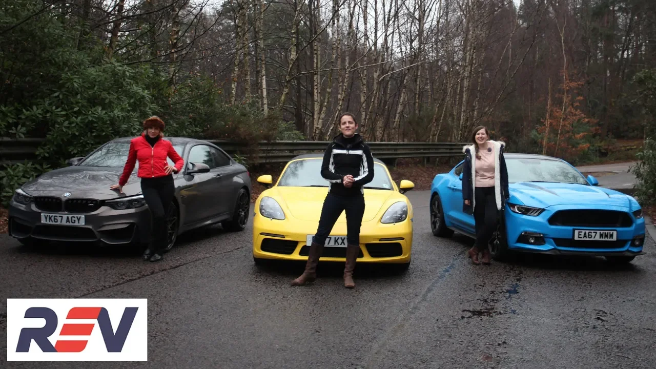 The REV Test: Sports cars. BMW M4 vs Ford Mustang vs Porsche Boxster