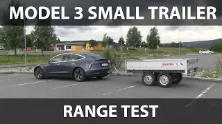 Tesla Model 3 test with small trailer
