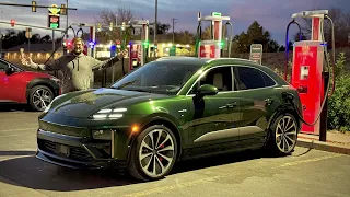 Porsche Macan Turbo Electric 70-MPH Highway Range Test From Full Until It Dies!