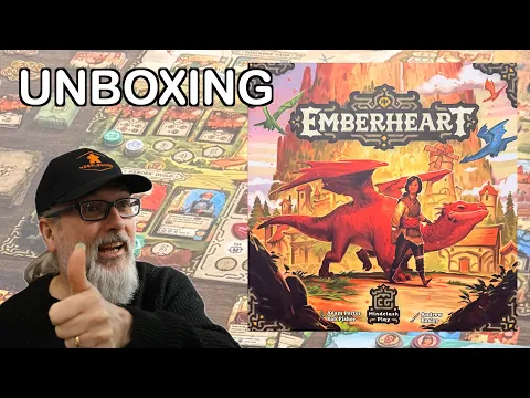 Unboxing Emberheart Board Game | Mindclash Play Games | Adam Porter & Rob Fisher | Andrew Bosley
