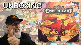 Unboxing Emberheart Board Game | Mindclash Play Games | Adam Porter & Rob Fisher | Andrew Bosley