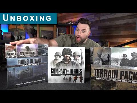 Company of Heroes: The Board Game All-In Unboxing! KICKSTARTER Thoughts and Ramblings